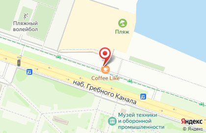 Кофейня Like, сеть кофе-баров кофе-бар на набережной Гребного канала на карте