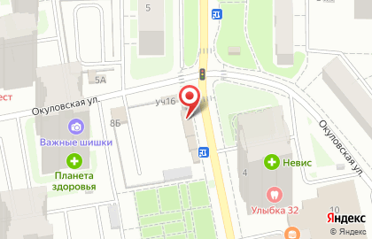 Салон продаж МТС на Окуловской улице на карте