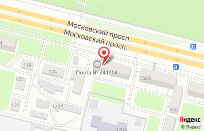 Почта России в Брянске на карте