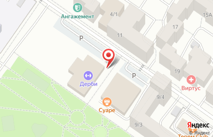 Автостоянка на Олимпийской, 9 к1 ст1 на карте