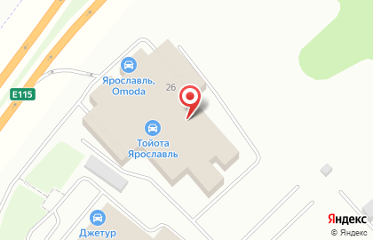 Сервисный центр Тойота Центр Ярославль на карте