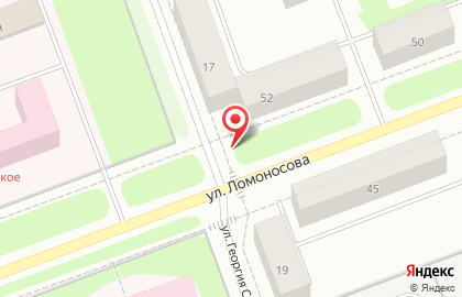Киоск по продаже выпечки Печка-выпечка на улице Ломоносова, 52 киоск в Северодвинске на карте