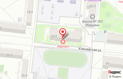 Центр Аврора на карте