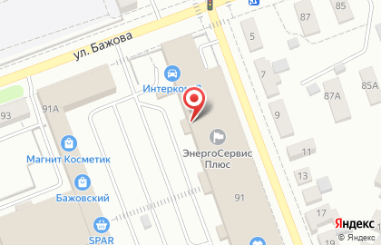 Торгово-офисный комплекс Бажовский на карте