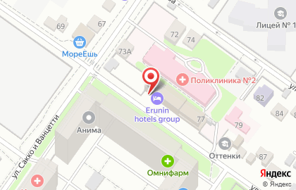 Erunin Hotels Group в Октябрьском районе на карте