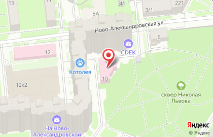 Пансионат для пожилых Ваш Оберег на Ново-Александровской улице на карте