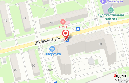 Киоск молочной продукции на Школьной улице на карте