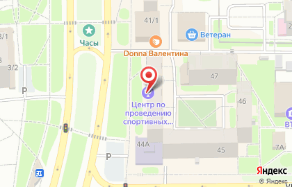 Центр по проведению спортивных мероприятии на карте