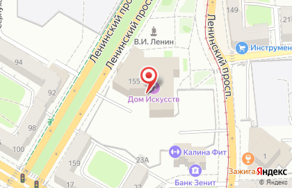 Концертно-театральный комплекс Дом искусств в Калининграде на карте
