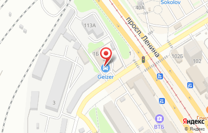 Тёплая автомойка самообслуживания Гейзер в Железнодорожном районе на карте