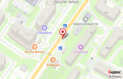 Магазин по продаже овощей и фруктов в Санкт-Петербурге на карте