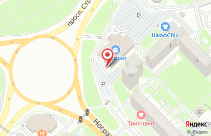 Служба доставки суши, роллов, пиццы Папа Суши на проспекте Строителей на карте