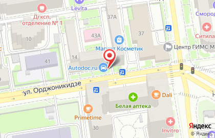 Банкомат Сбербанк России на улице Орджоникидзе на карте