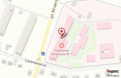Территориальное медицинское объединение на Санаторной улице на карте
