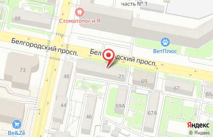 Бавария на Белгородском проспекте на карте