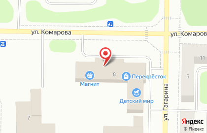 Магазин детских товаров Детский мир на улице Гагарина на карте