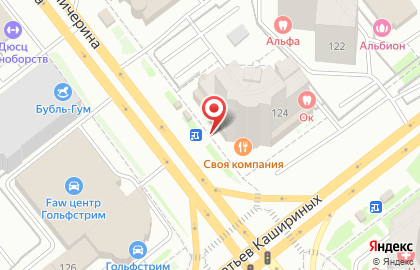 Специализированный магазин видеоигр GameShock на улице Братьев Кашириных на карте