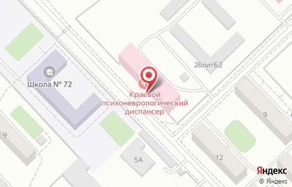 Психоневрологический диспансер №1 в Октябрьском районе на карте