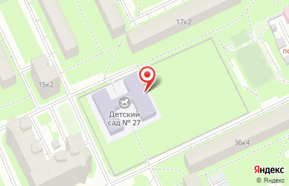 Детский сад №27 в Санкт-Петербурге на карте