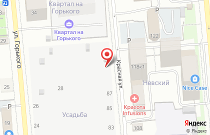 Шиномонтажная мастерская на Красной улице на карте