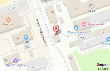 Производственно-торговая компания Гранит Поморья на Железнодорожной улице на карте