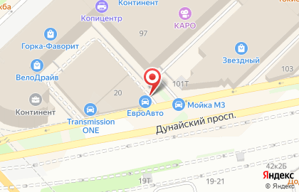 Служба доставки готовых блюд Шашлыкович на Дунайском проспекте на карте