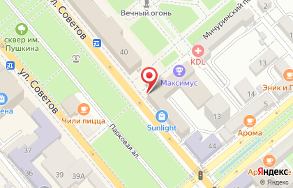 Коммерческий банк Ренессанс Кредит на улице Советов на карте