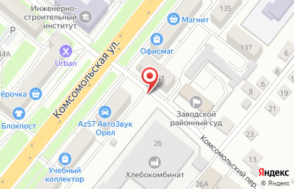 Сезон в Заводском районе на карте