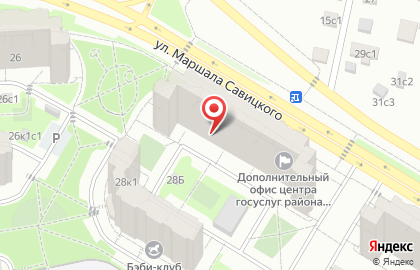Уютная мебель на улице Маршала Савицкого на карте