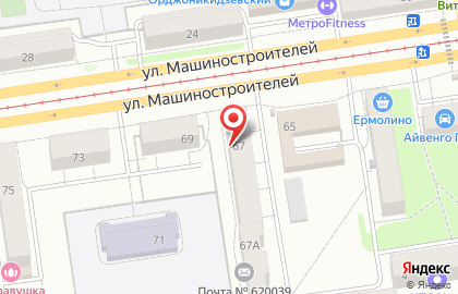 Торговая компания Воздушные шары в Орджоникидзевском районе на карте