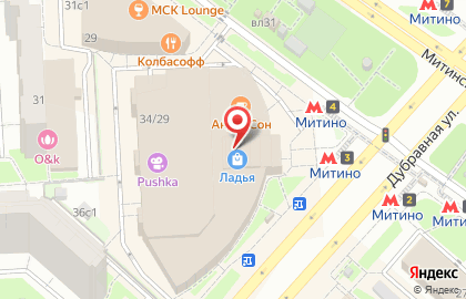 Салон сотовой связи МегаФон на Дубравной улице на карте