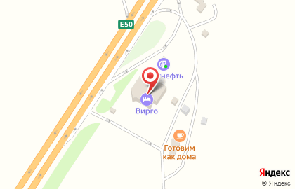 Отель Вирго на карте