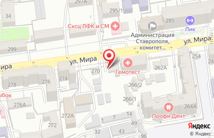 Студия красоты Имидж на улице Мира на карте