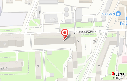 Стоматология Вита-Дент на улице Медведева на карте