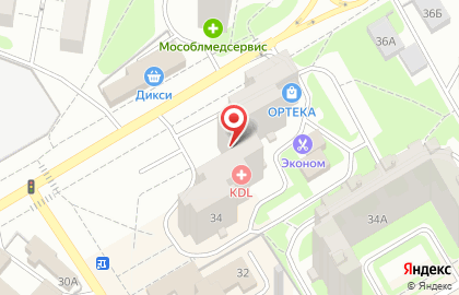 Клинико-диагностическая лаборатория KDL на улице Маршала Жукова на карте