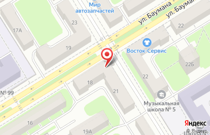 Продуктовый магазин Рефтяночка в Орджоникидзевском районе на карте
