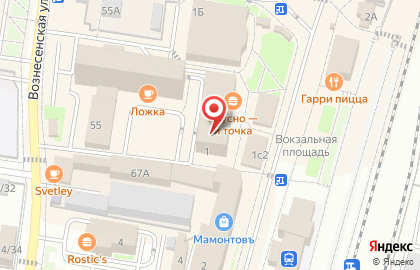 Де Парфю на Вокзальной площади на карте