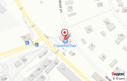СтройХозТорг на Зелёной улице на карте