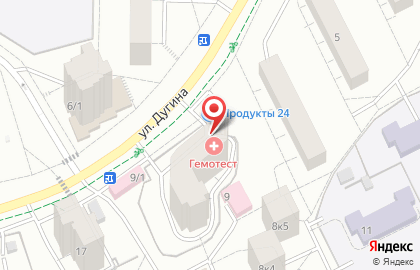 Магазин продуктов в Москве на карте