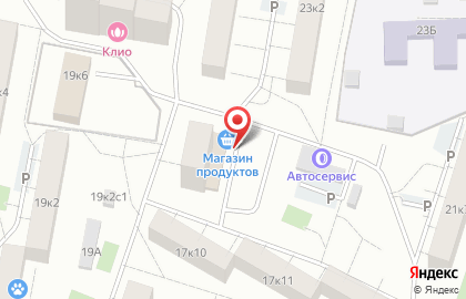 Продовольственный магазин Меркурий на Бульваре Рокоссовского на карте