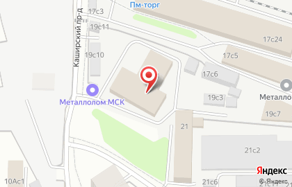 Автомастерская в Каширском проезде на карте