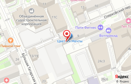 Салон красоты La ViTa в Озерковском переулке на карте