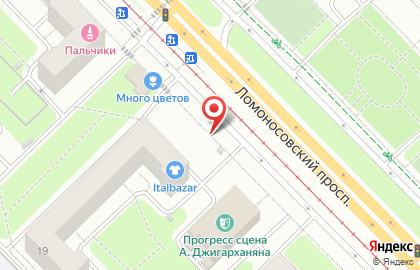 Киоск по продаже мороженого, район Хорошёво-Мнёвники на Ломоносовском проспекте на карте