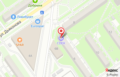 Служба экспресс-доставки Сдэк в Автозаводском районе на карте