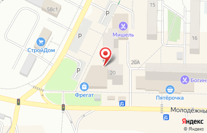 Магазин Мир ткани в Жигулёвске на карте