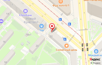 Киоск по продаже фруктов и овощей в Новосибирске на карте