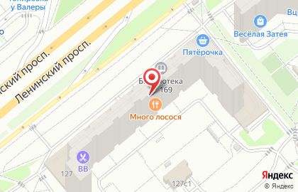 Ресторан Страдивари на Ленинском проспекте на карте