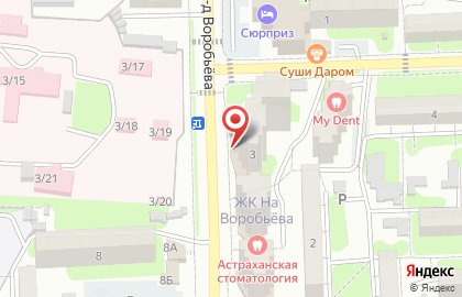Природоохранный комплекс Эко+ в Астрахани на карте