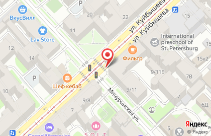 Универсам Вместе в Петроградском районе на карте