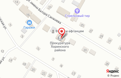 Прокуратура Хоринского района на карте